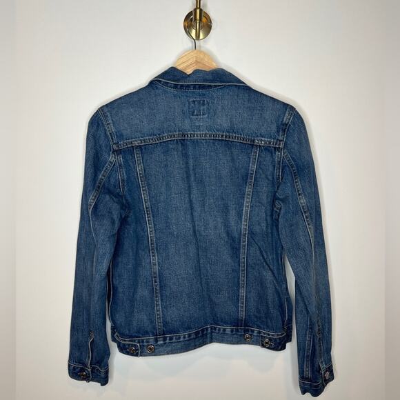 GAP Denim Jacket Dark Medium Wash - Picture 2 of 5